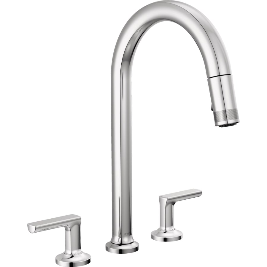 Brizo Kintsu 1.8 GPM Widespread Pull Down Kitchen Faucet with Arc Spout - Less Handles