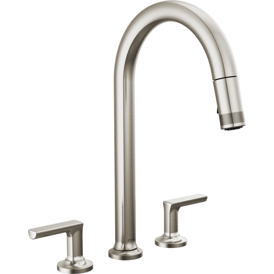 Brizo Kintsu 1.8 GPM Widespread Pull Down Kitchen Faucet with Arc Spout - Less Handles
