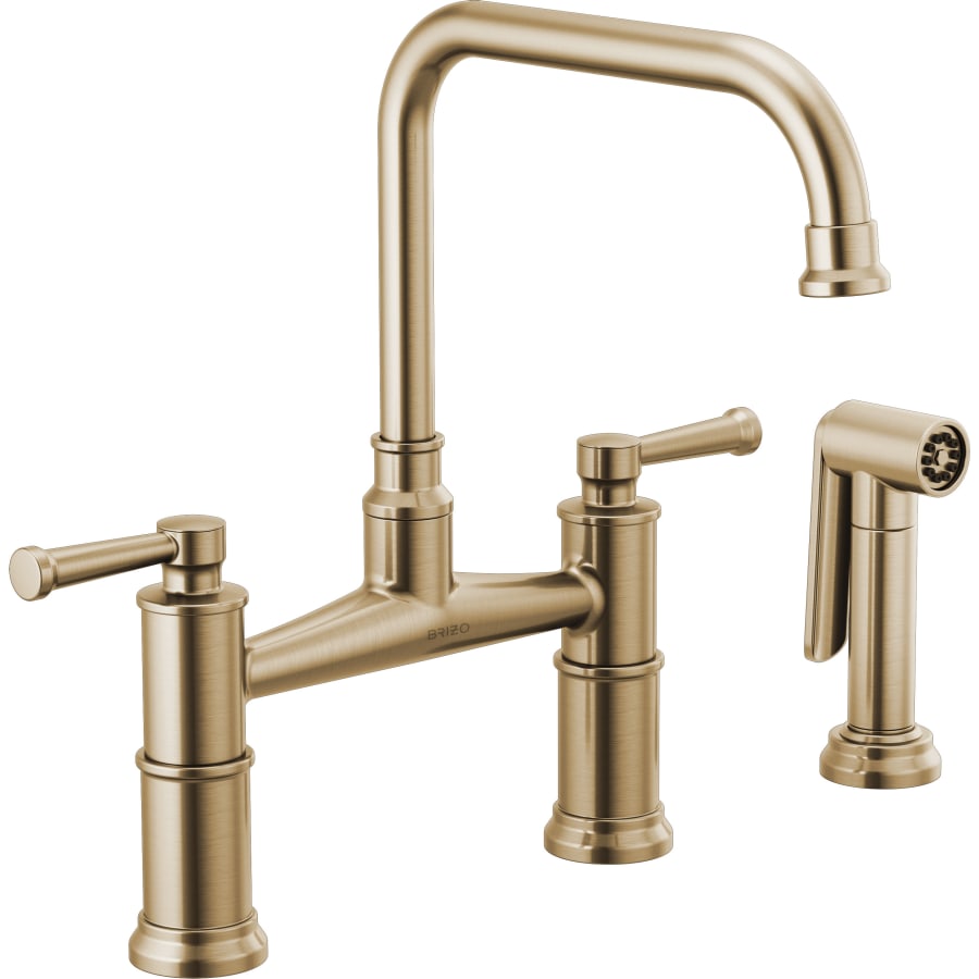 Brizo Artesso Bridge Kitchen Faucet with Side Spray - Limited Lifetime Warranty
