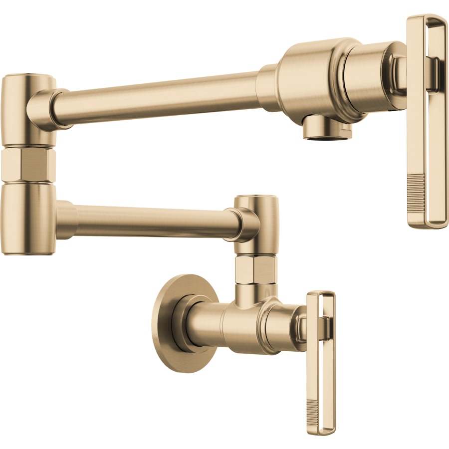 Brizo Kintsu 4 GPM Wall Mounted Single Hole Pot Filler with Knob Handle