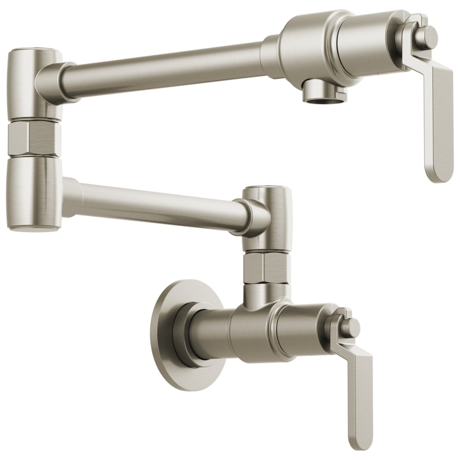 Brizo Litze 4 GPM Wall Mounted Double Handle Pot Filler with Industrial Handles - Limited Lifetime Warranty