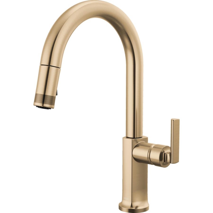 Brizo Kintsu 1.8 GPM Single Hole Pull Down Kitchen Faucet with Arc Spout - Less Handle