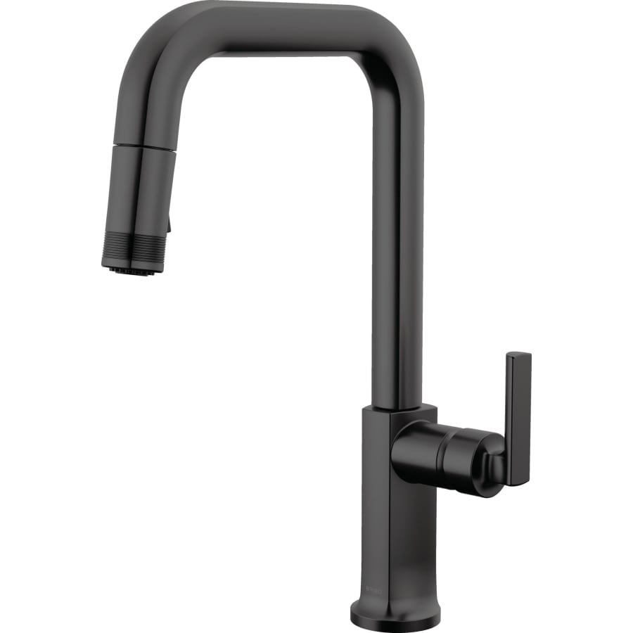 Brizo Kintsu 1.8 GPM Single Hole Pull Down Kitchen Faucet with Square Spout - Less Handle