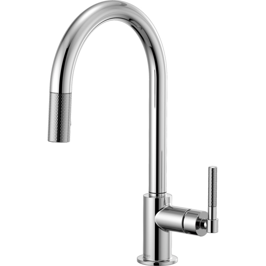 Brizo Litze Single Handle Arc Spout Pull Down Kitchen Faucet with Knurled Handle - Limited Lifetime Warranty