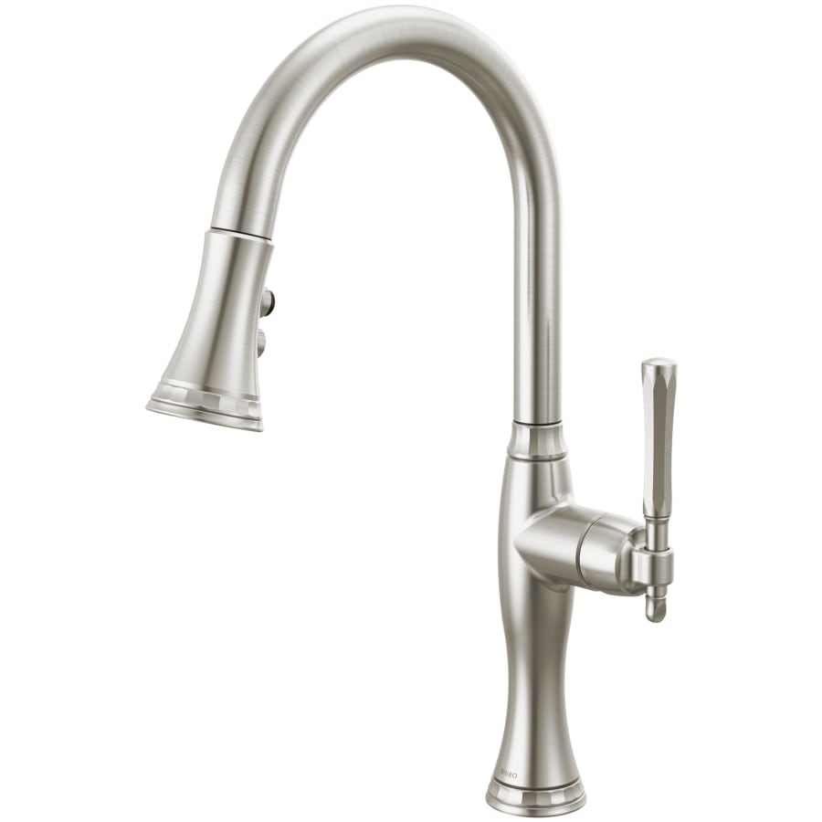 Brizo Tulham 1.8 GPM Single Hole Pull Down Kitchen Faucet with Magnetic Docking Spray Head