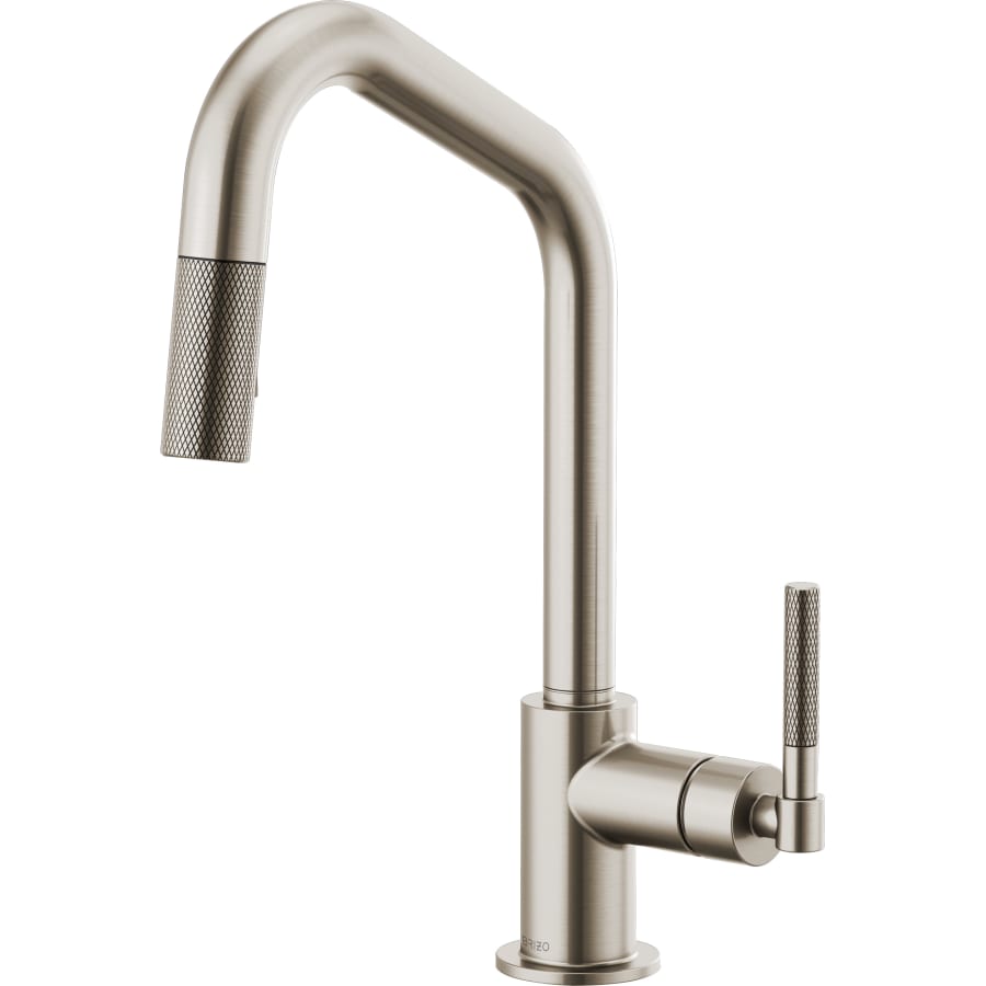Brizo Litze Single Handle Angled Spout Pull Down Kitchen Faucet with Knurled Handle - Limited Lifetime Warranty