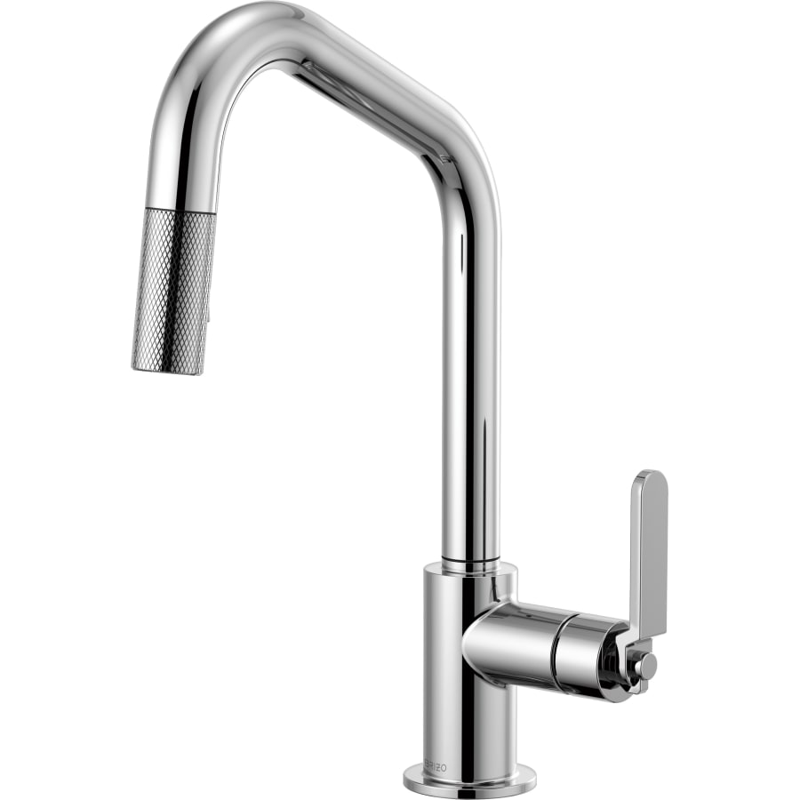 Brizo Litze Single Handle Angled Spout Pull Down Kitchen Faucet with Industrial Handle - Limited Lifetime Warranty