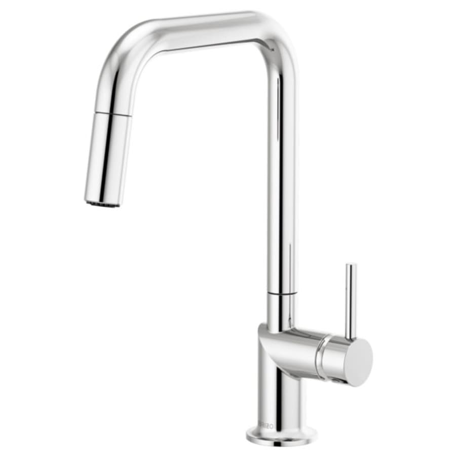 Brizo Odin 1.8 GPM Single Hole Pull Down Kitchen Faucet with Square Spout - Less Handle