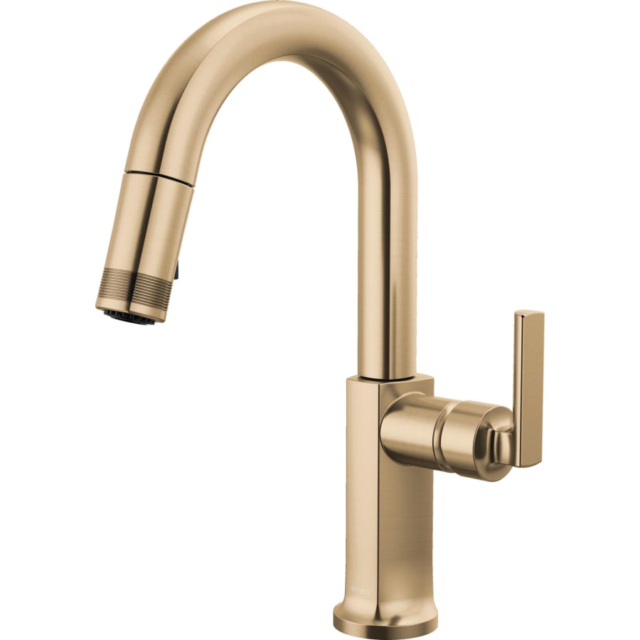 Brizo Kintsu 1.8 GPM Single Hole Pull Down Prep/Bar Faucet with Arc Spout - Less Handle