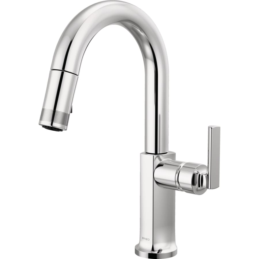 Brizo Kintsu 1.8 GPM Single Hole Pull Down Prep/Bar Faucet with Arc Spout - Less Handle