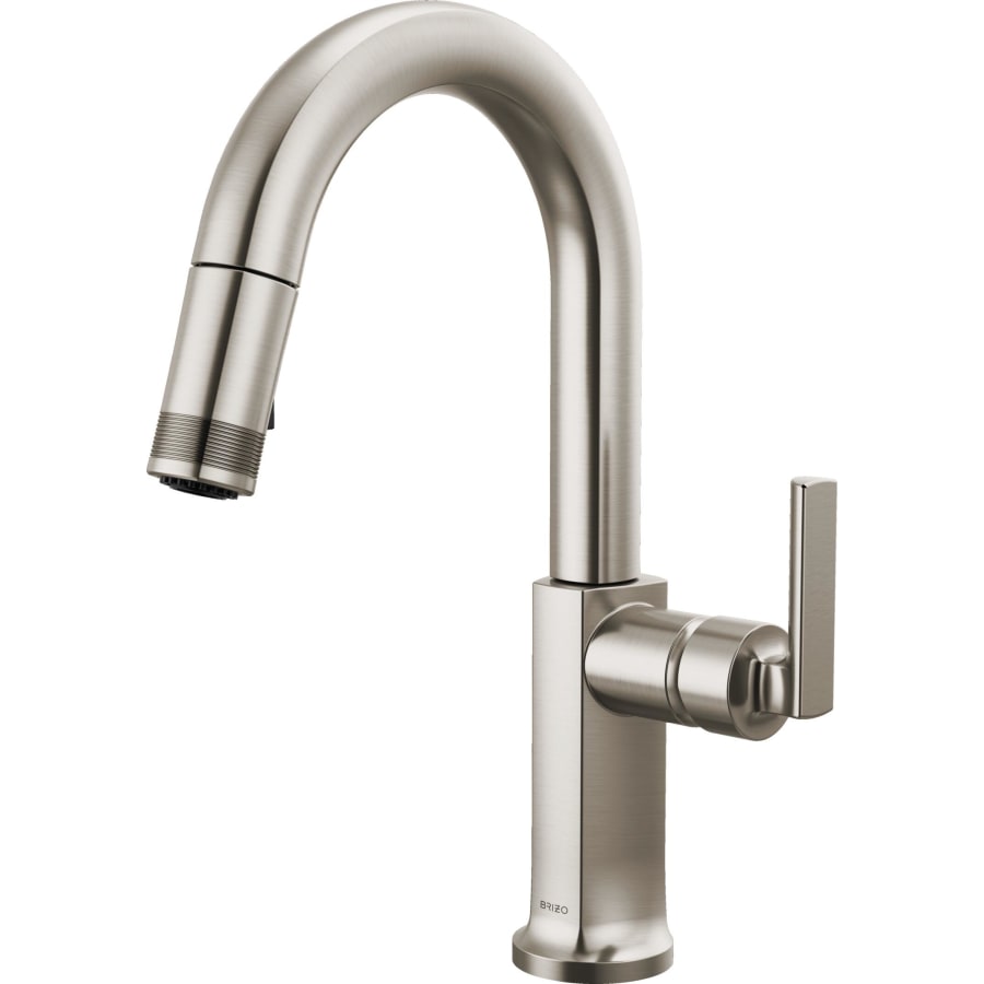 Brizo Kintsu 1.8 GPM Single Hole Pull Down Prep/Bar Faucet with Arc Spout - Less Handle