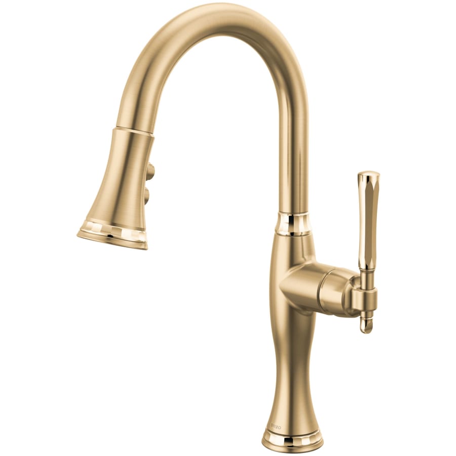 Brizo Tulham 1.8 GPM Single Hole Pull Down Prep Kitchen Faucet with Magnetic Docking Spray Head