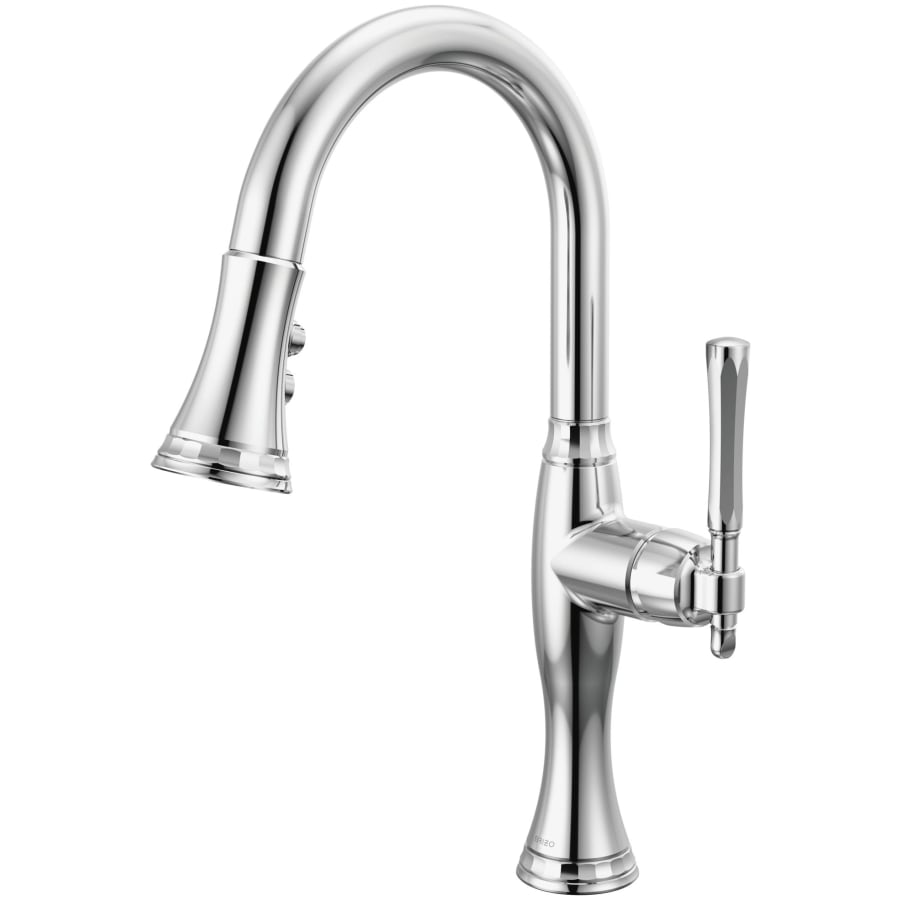 Brizo Tulham 1.8 GPM Single Hole Pull Down Prep Kitchen Faucet with Magnetic Docking Spray Head