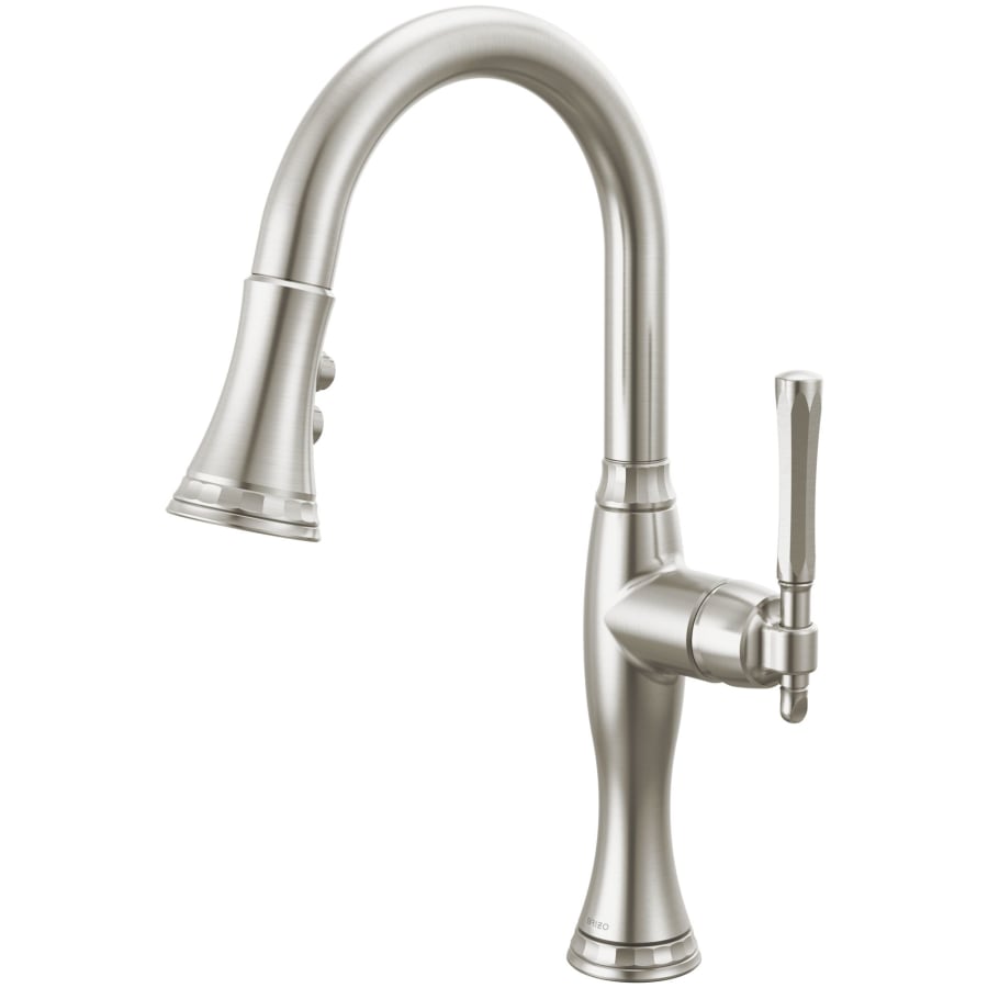 Brizo Tulham 1.8 GPM Single Hole Pull Down Prep Kitchen Faucet with Magnetic Docking Spray Head