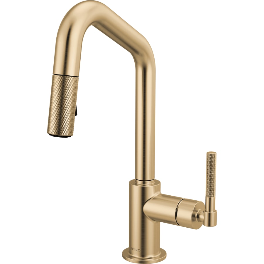 Brizo Litze 1.8 GPM Single Hole Pull Down Prep Kitchen Faucet with Angled Spout