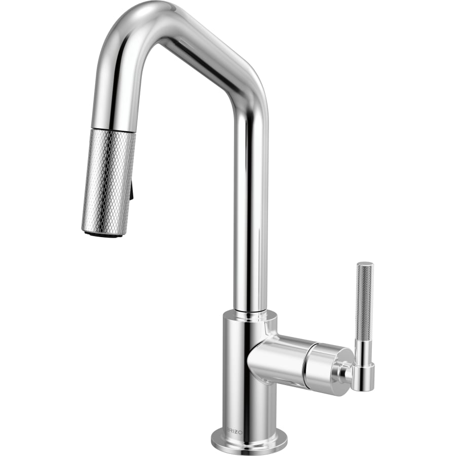 Brizo Litze 1.8 GPM Single Hole Pull Down Prep Kitchen Faucet with Angled Spout