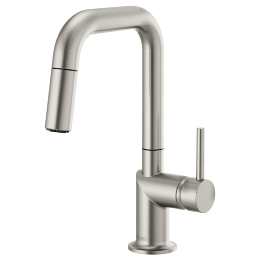 Brizo Odin 1.8 GPM Single Hole Pull Down Bar Faucet with Square Spout - Less Handle