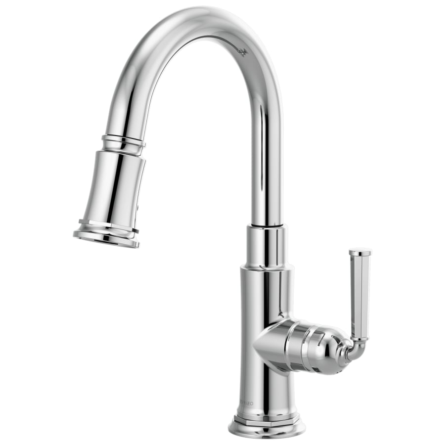 Brizo Rook 1.8 GPM Single Hole Pull Down Prep Kitchen Faucet with MagneDock - Limited Lifetime Warranty