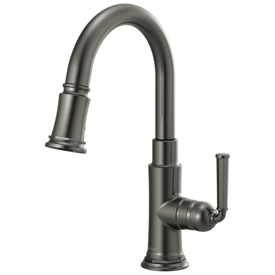 Brizo Rook 1.8 GPM Single Hole Pull Down Prep Kitchen Faucet with MagneDock - Limited Lifetime Warranty
