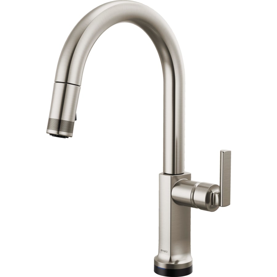 Brizo Kintsu 1.8 GPM Single Hole Pull Down Kitchen Faucet with On/Off Touch Activation and Arc Spout - Less Handle