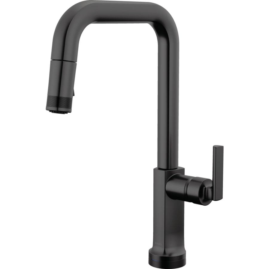Brizo Kintsu 1.8 GPM Single Hole Pull Down Kitchen Faucet with On/Off Touch Activation and Square Spout - Less Handle