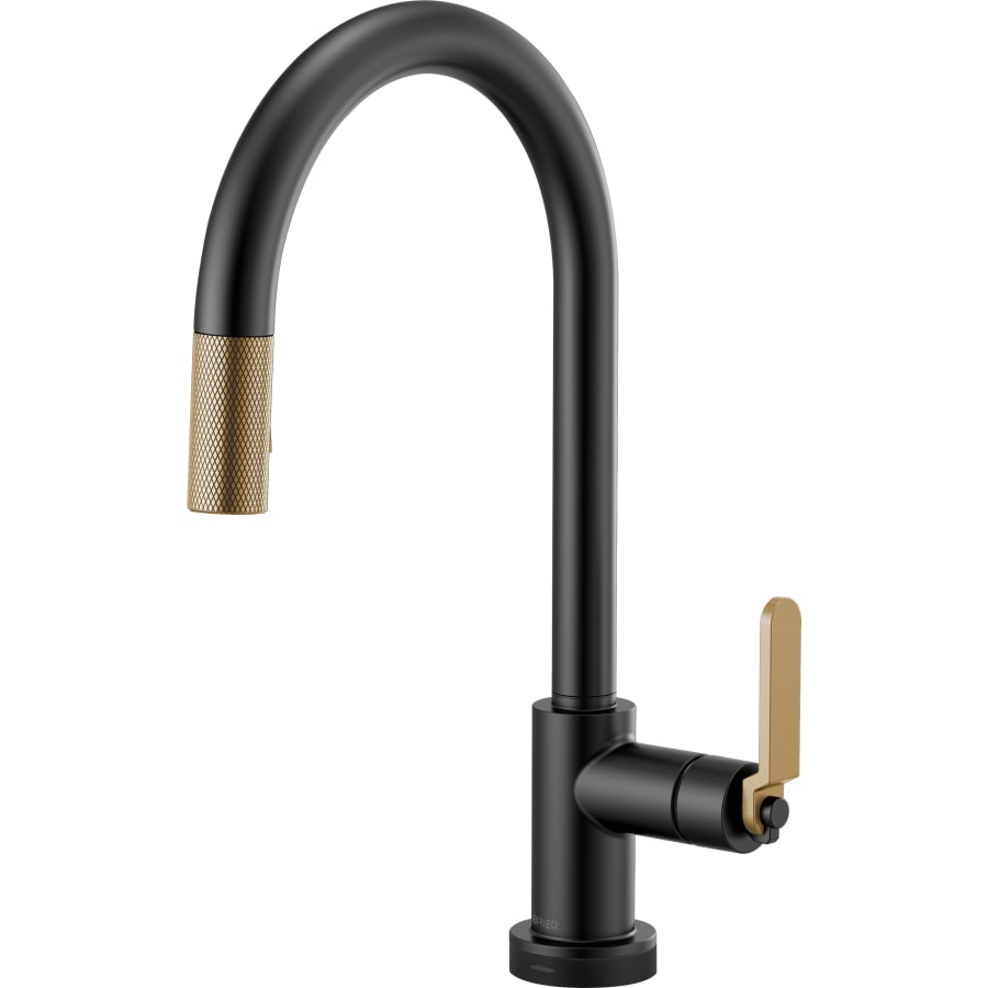 Brizo Litze Single Handle Arc Spout SmartTouch Pull Down Kitchen Faucet with Industrial Handle and On/Off Touch Activation - Limited Lifetime Warranty