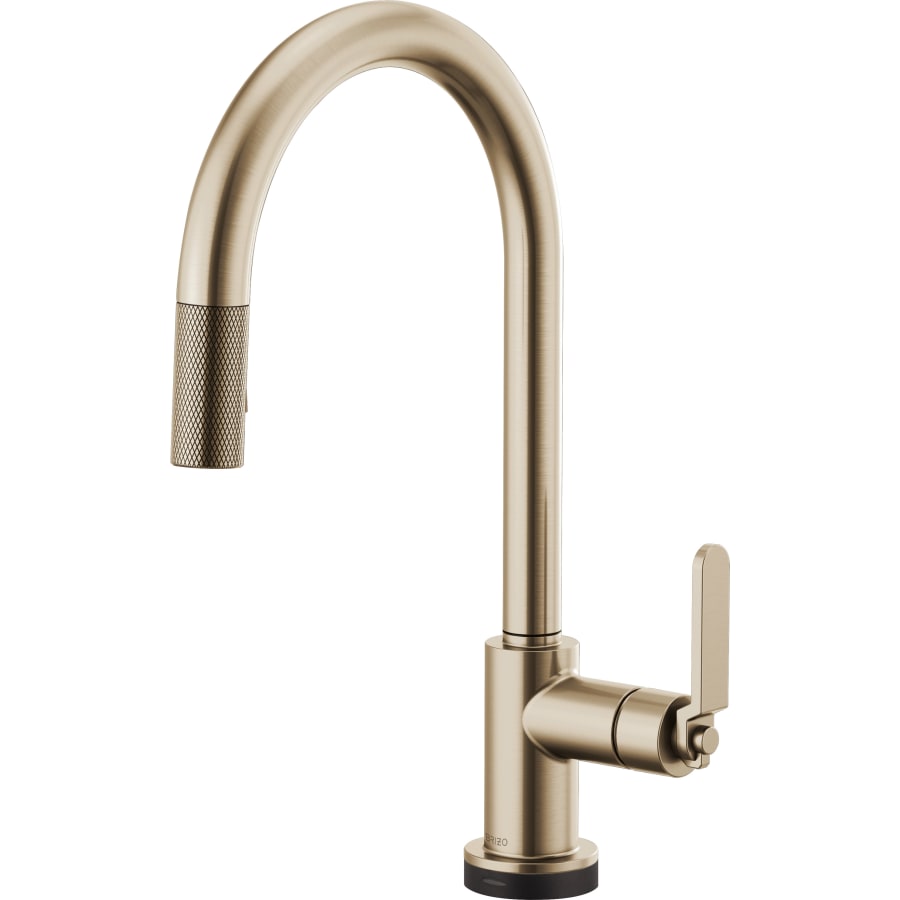 Brizo Litze Single Handle Arc Spout SmartTouch Pull Down Kitchen Faucet with Industrial Handle and On/Off Touch Activation - Limited Lifetime Warranty