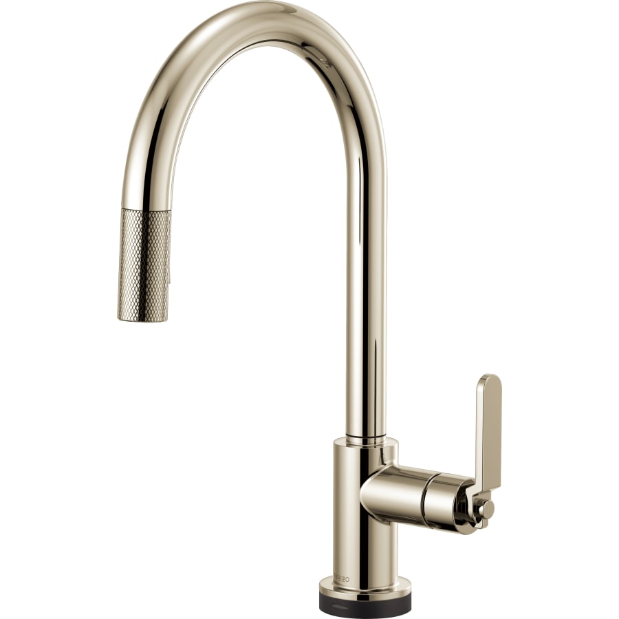 Brizo Litze Single Handle Arc Spout SmartTouch Pull Down Kitchen Faucet with Industrial Handle and On/Off Touch Activation - Limited Lifetime Warranty
