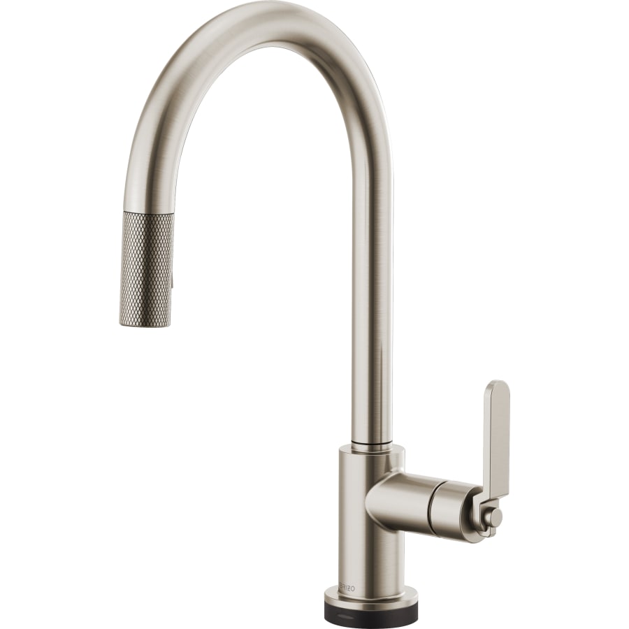 Brizo Litze Single Handle Arc Spout SmartTouch Pull Down Kitchen Faucet with Industrial Handle and On/Off Touch Activation - Limited Lifetime Warranty