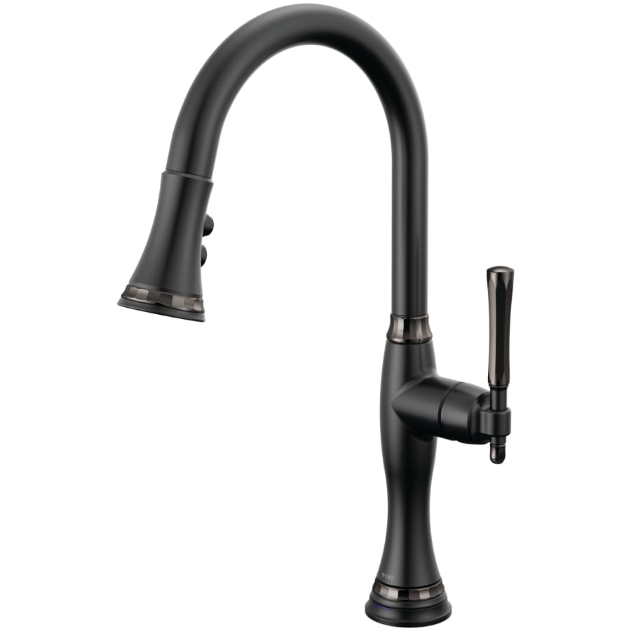 Brizo Tulham 1.8 GPM Single Hole Pull Down Kitchen Faucet with On/Off Touch Activation and Magnetic Docking Spray Head