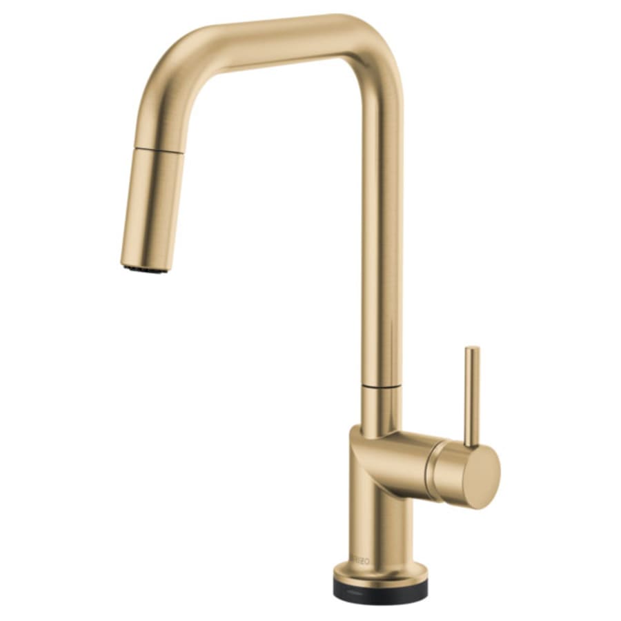 Brizo Odin 1.8 GPM Single Hole Pull Down Kitchen Faucet with On/Off Touch Activation and Square Spout - Less Handle