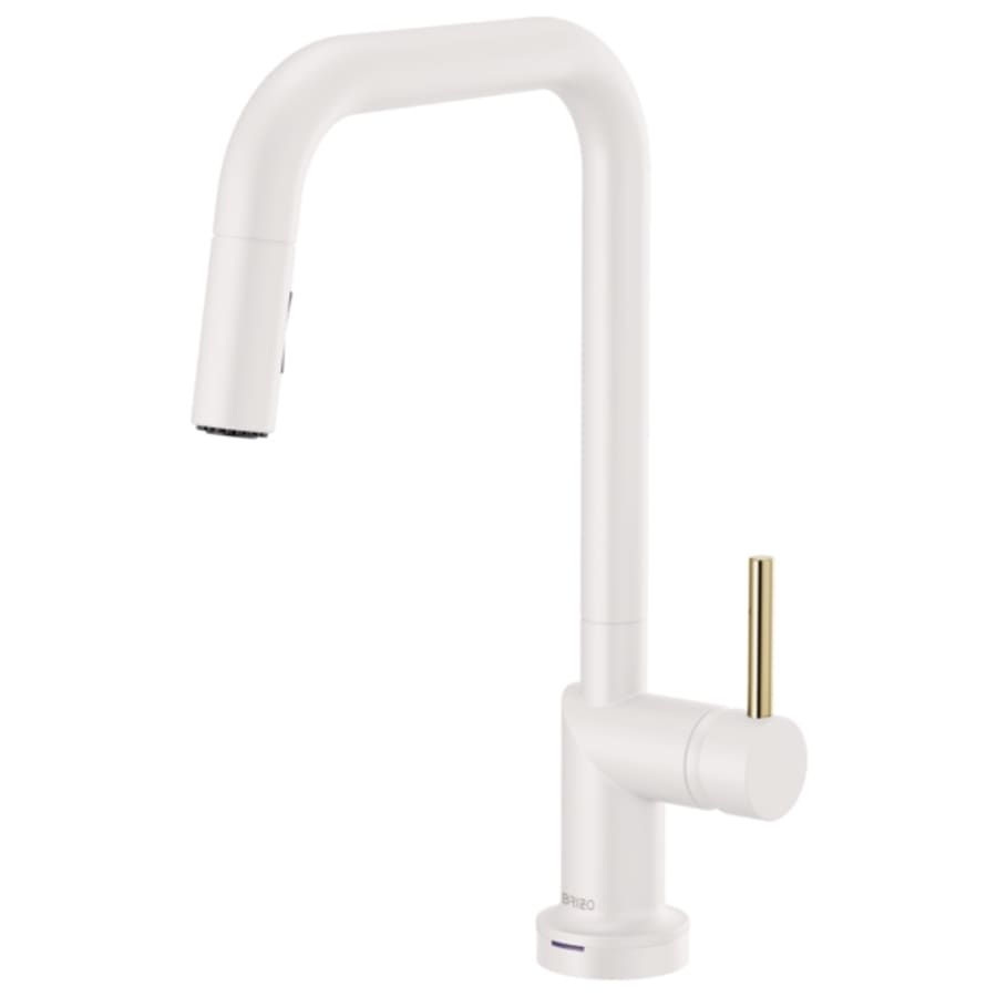 Brizo Odin 1.8 GPM Single Hole Pull Down Kitchen Faucet with On/Off Touch Activation and Square Spout - Less Handle