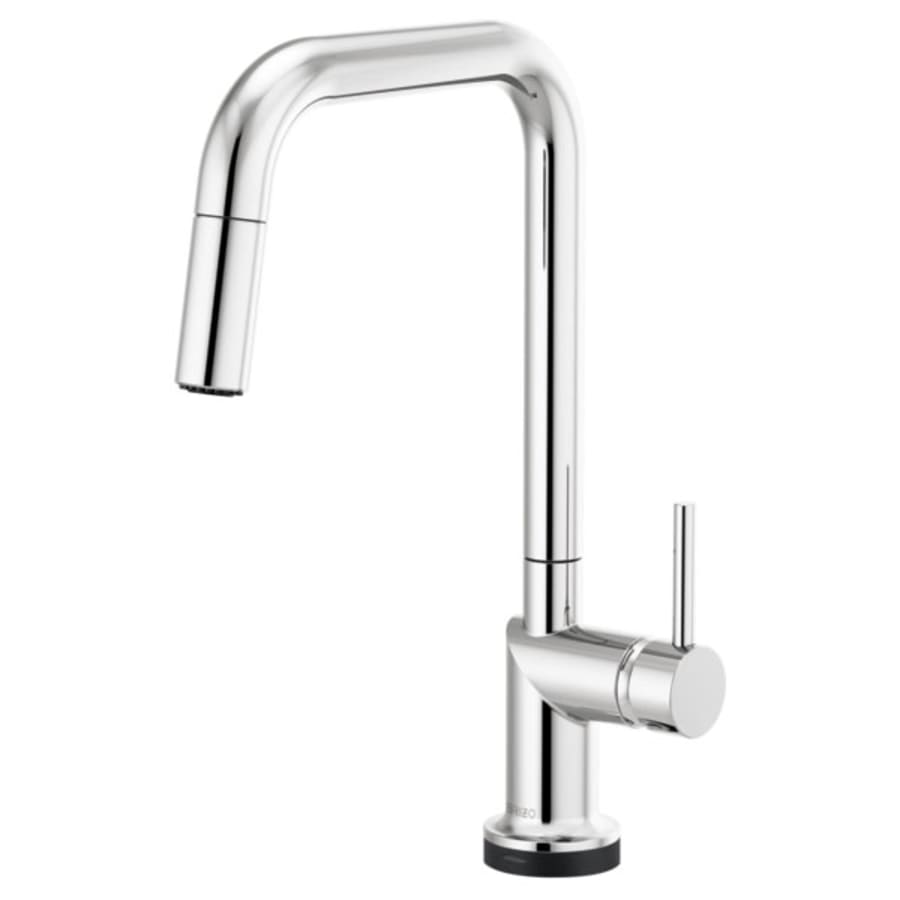 Brizo Odin 1.8 GPM Single Hole Pull Down Kitchen Faucet with On/Off Touch Activation and Square Spout - Less Handle