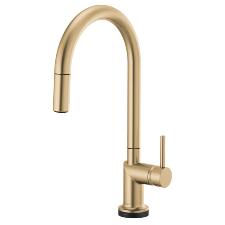 Brizo Odin 1.8 GPM Single Hole Pull Down Kitchen Faucet with On/Off Touch Activation and Arc Spout - Less Handle