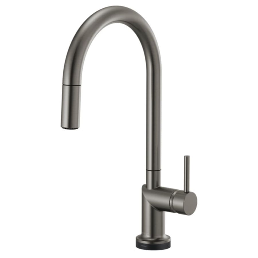 Brizo Odin 1.8 GPM Single Hole Pull Down Kitchen Faucet with On/Off Touch Activation and Arc Spout - Less Handle