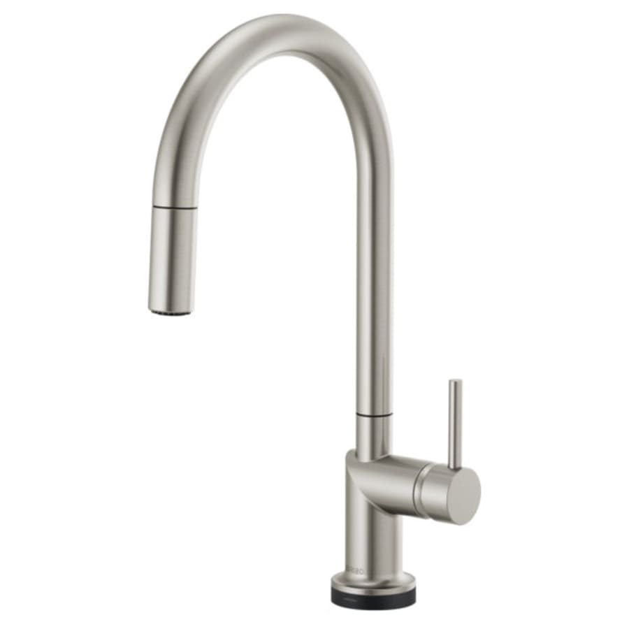 Brizo Odin 1.8 GPM Single Hole Pull Down Kitchen Faucet with On/Off Touch Activation and Arc Spout - Less Handle
