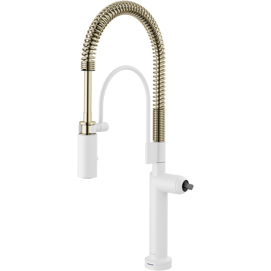Brizo Odin 1.8 GPM Semi-Professional Kitchen Faucet with On/Off Touch Activation and Two-function Wand - Less Handle