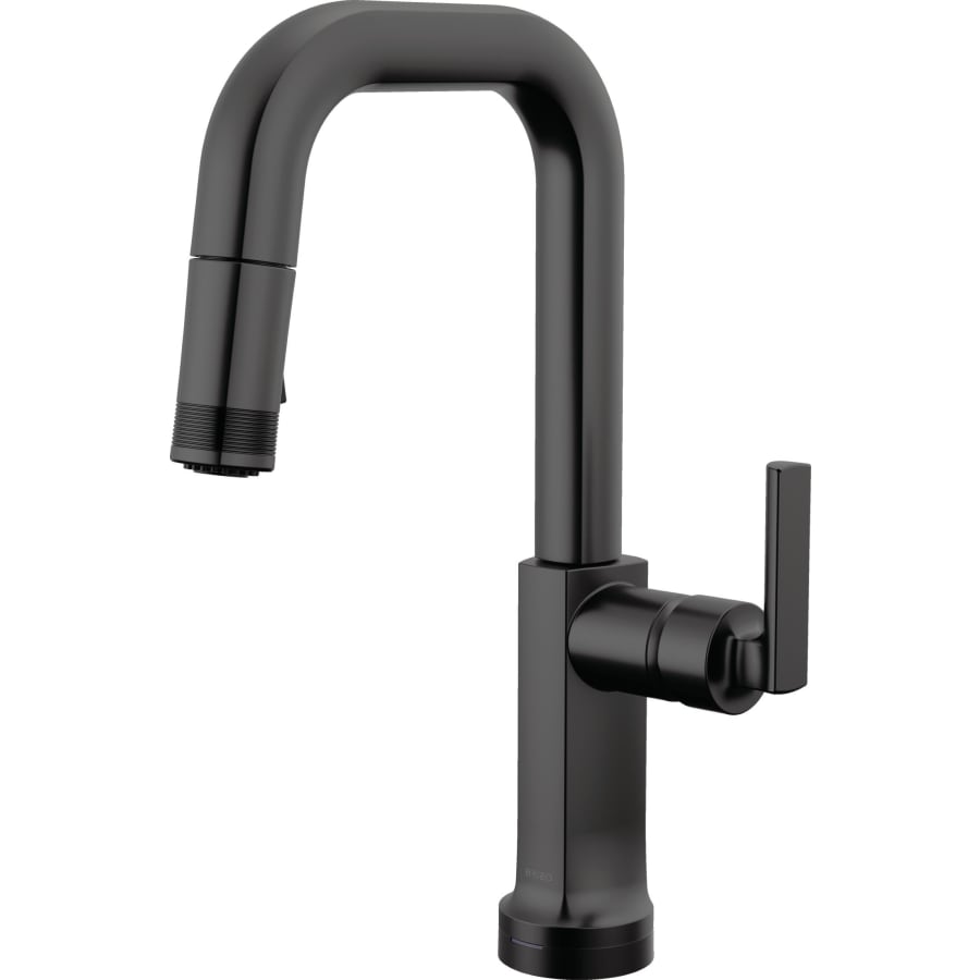 Brizo Kintsu 1.8 GPM Single Hole Pull Down Prep/Bar Faucet with On/Off Touch Activation and Square Spout - Less Handle