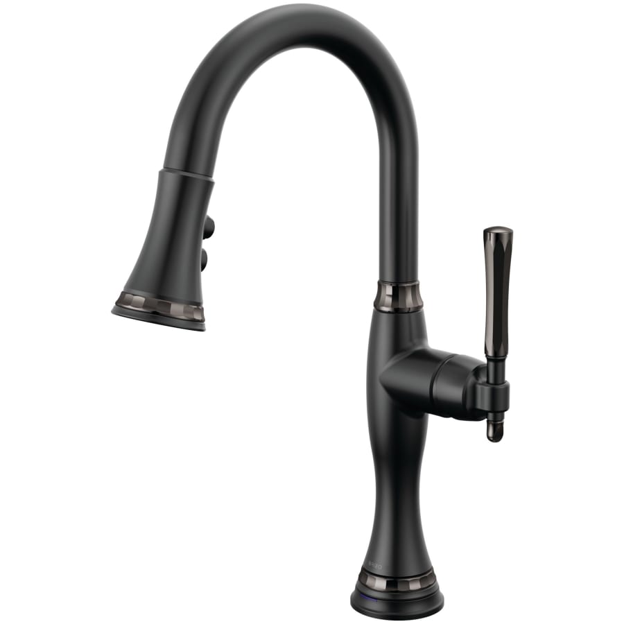 Brizo Tulham 1.8 GPM Single Hole Pull Down Kitchen Faucet with On/Off Touch Activation and Magnetic Docking Spray Head