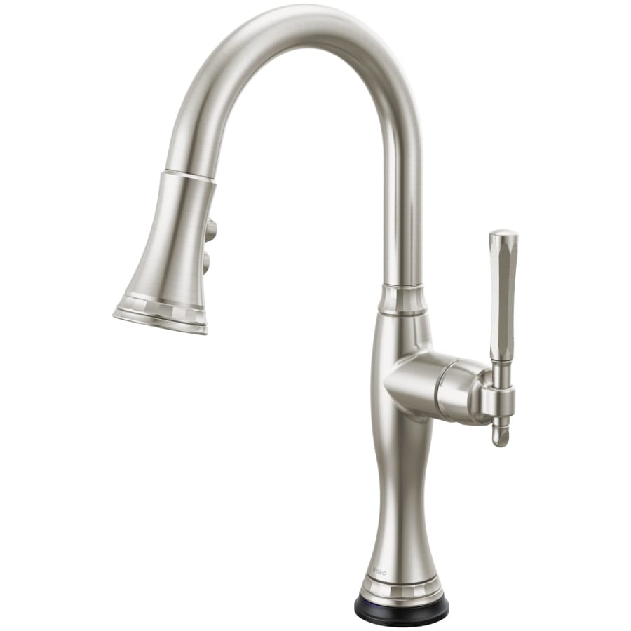 Brizo Tulham 1.8 GPM Single Hole Pull Down Kitchen Faucet with On/Off Touch Activation and Magnetic Docking Spray Head