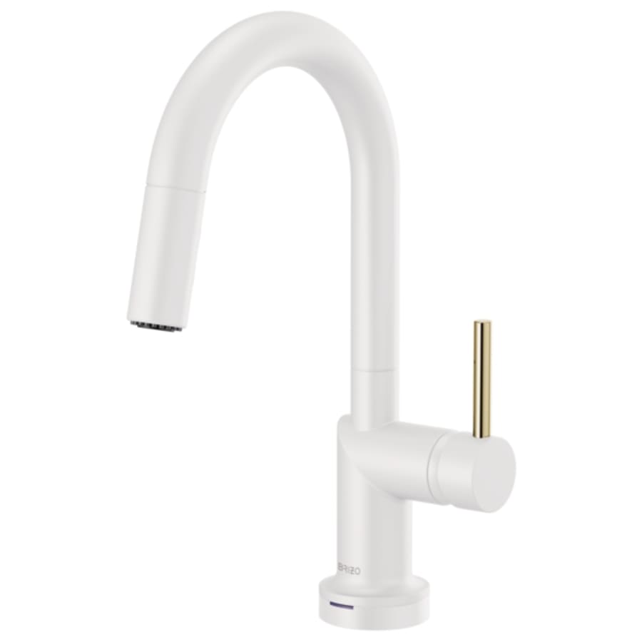 Brizo Odin 1.8 GPM Single Hole Pull Down Bar Faucet with On/Off Touch Activation and Arc Spout - Less Handle