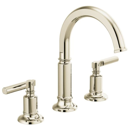 Brizo Invari 1.2 GPM Widespread Bathroom Faucet, Less Drain Assembly and Handles - Limited Lifetime Warranty