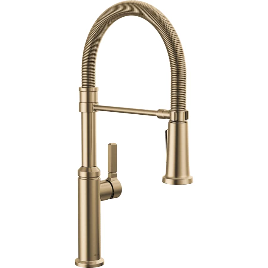 Delta Rhett 1.8 GPM Single Hole Pre-Rinse Pull Down Kitchen Faucet with MagnaTite, Touch-Clean, and Diamond Seal Technologies - Includes Escutcheon
