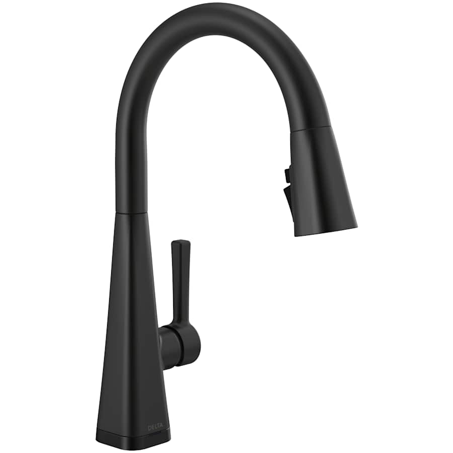 Delta Lenta Pull-Down Kitchen Faucet with On/Off Touch Activation, Magnetic Docking Spray Head, ShieldSpray and Touch2O