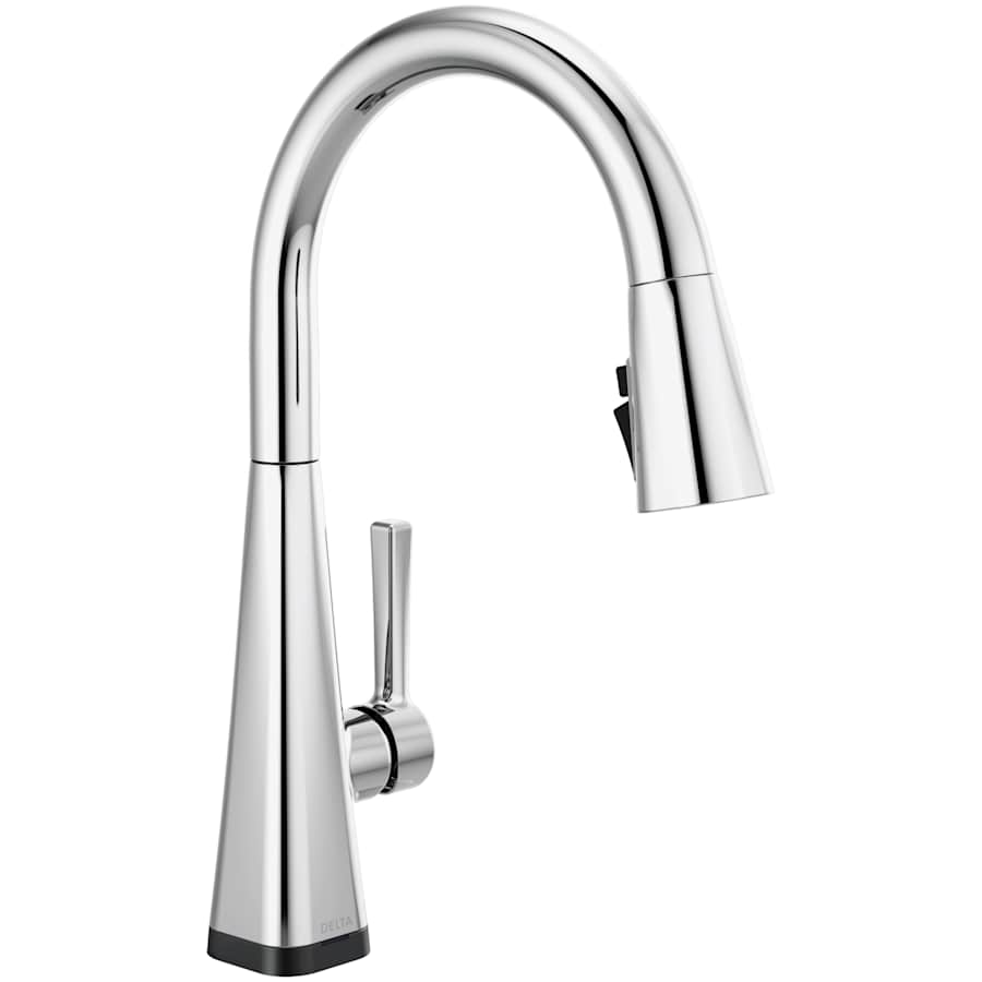 Delta Lenta Pull-Down Kitchen Faucet with On/Off Touch Activation, Magnetic Docking Spray Head, ShieldSpray and Touch2O