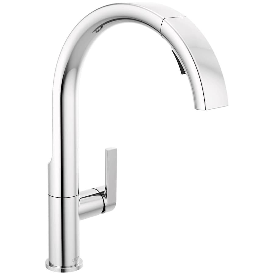 Delta Keele 1.8 GPM Single Hole Pull Down Kitchen Faucet MagnaTite and Touch-Clean Technology