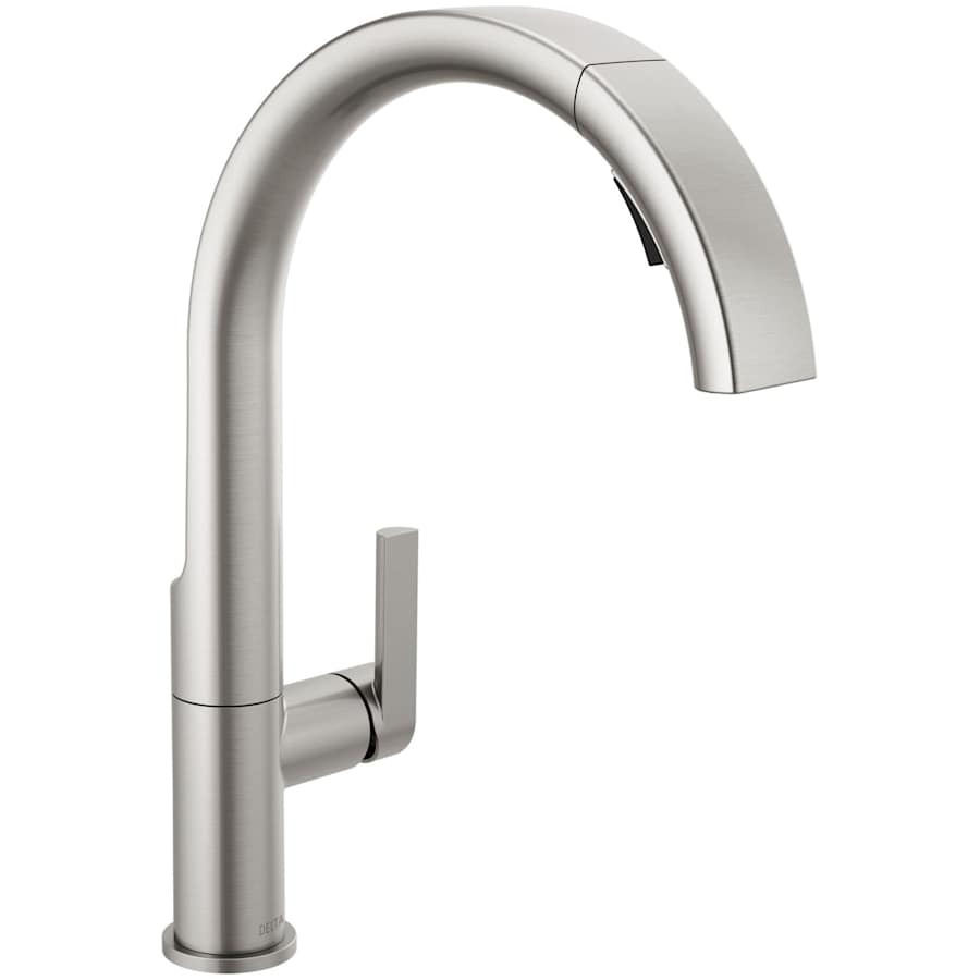 Delta Keele 1.8 GPM Single Hole Pull Down Kitchen Faucet MagnaTite and Touch-Clean Technology
