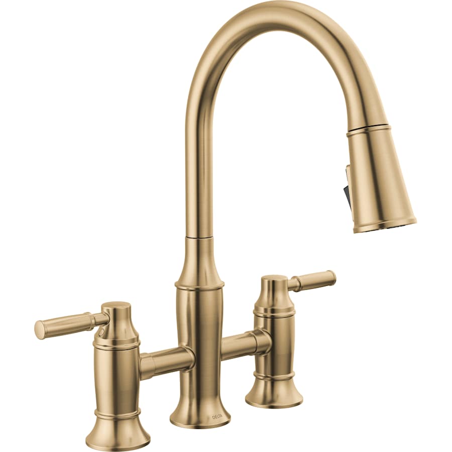 Delta Renaldi 1.8 GPM Bridge Pull Down Kitchen Faucet