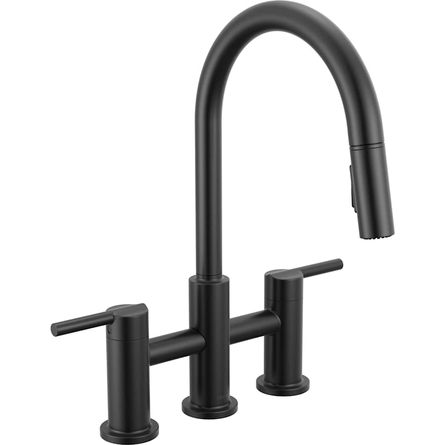 Delta Nicoli 1.8 GPM Single Hole Pull Down Bridge Kitchen Faucet