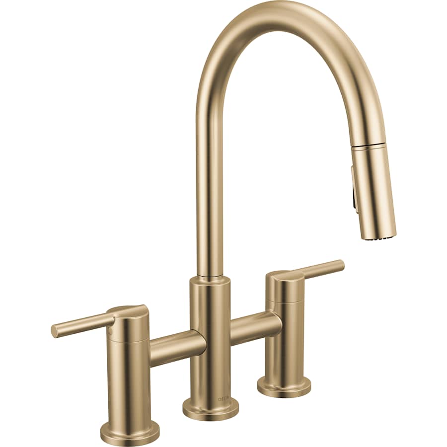 Delta Nicoli 1.8 GPM Single Hole Pull Down Bridge Kitchen Faucet